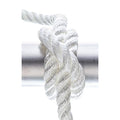 Seachoice High Quality Dock Rope for Boating - 3-Strand Twisted Nylon Dock Line, ½-Inch x 25 Feet, White