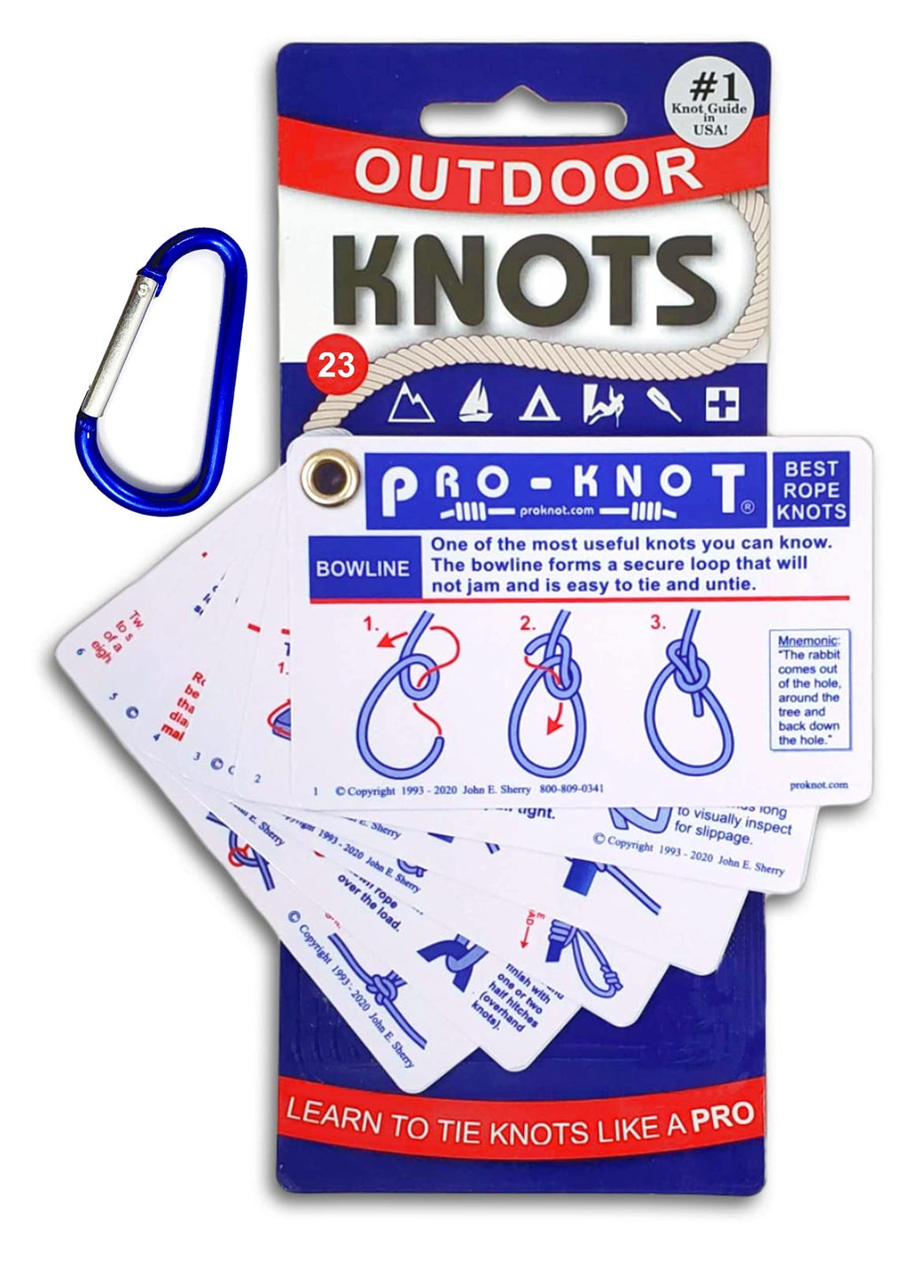 Pro-Knot Outdoor Knots - Portable Waterproof Knot Book by Jo