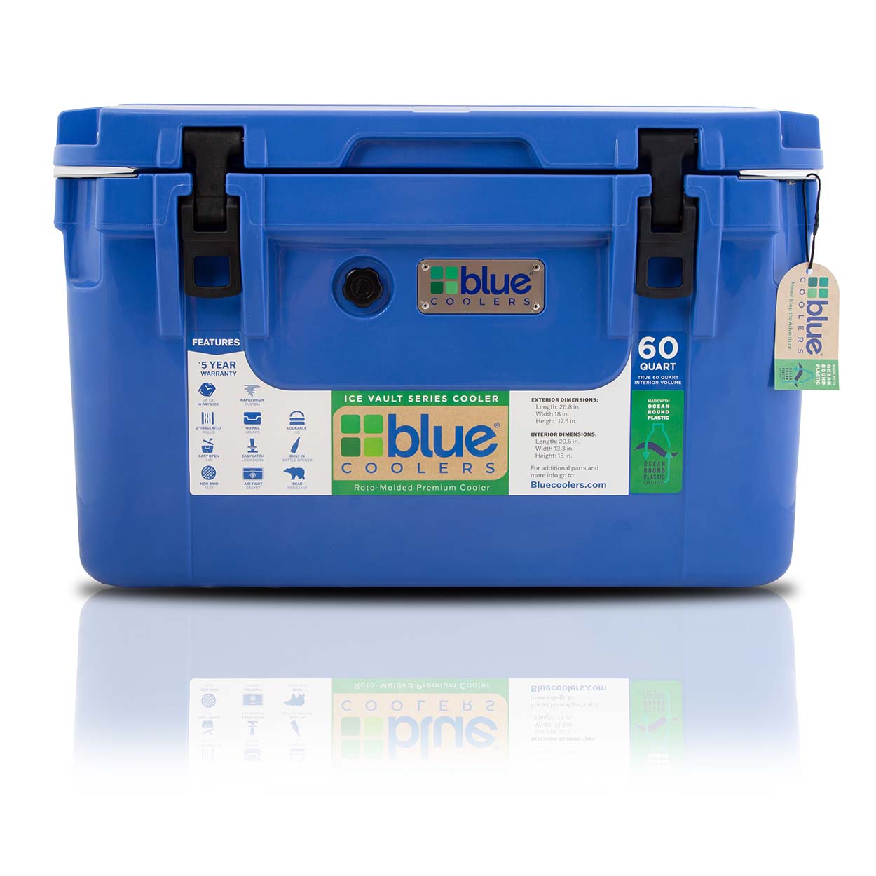 60 Quart Ice Vault Roto-Molded Cooler