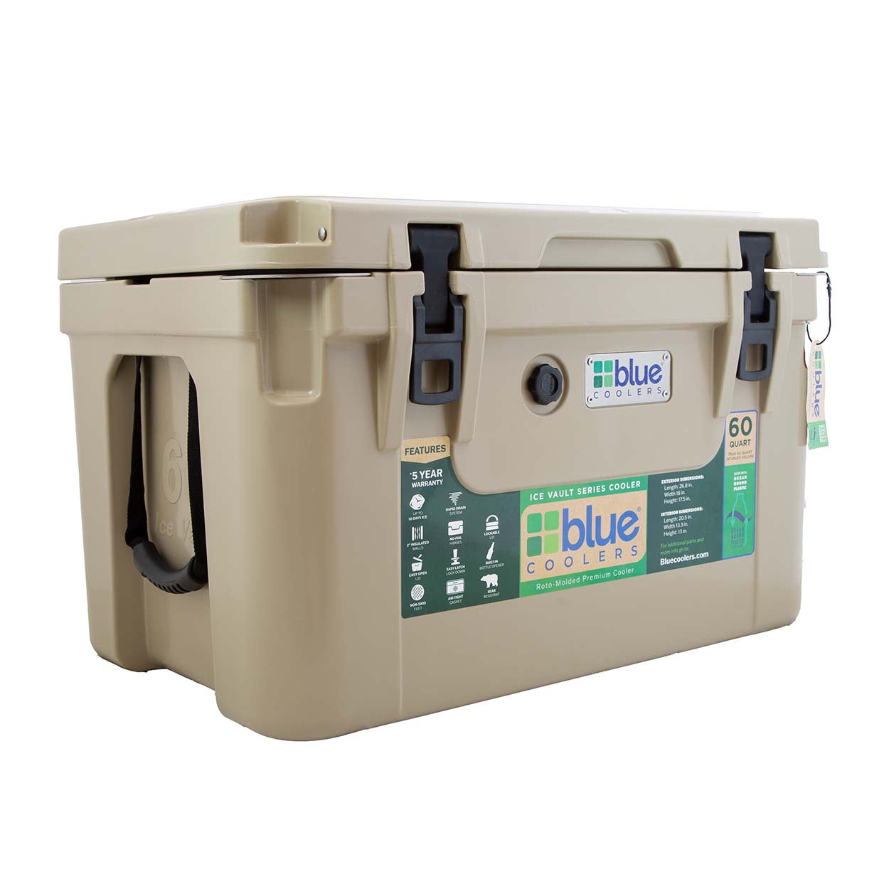 60 Quart Ice Vault Roto-Molded Cooler