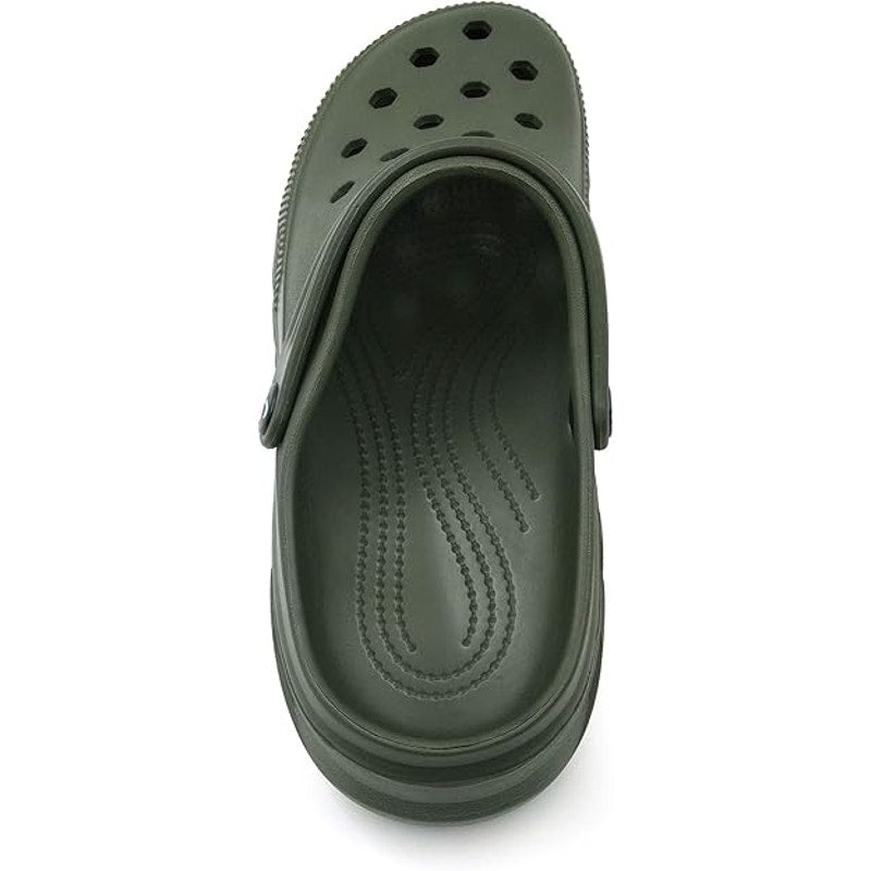 Amoji Mens Size 6 Army Green Clogs Round Toe Sandal Garden Water Shoes