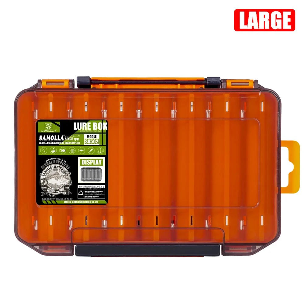 Double-Sided Fishing Tackle Box | Lightweight Lure Organizer for Anglers