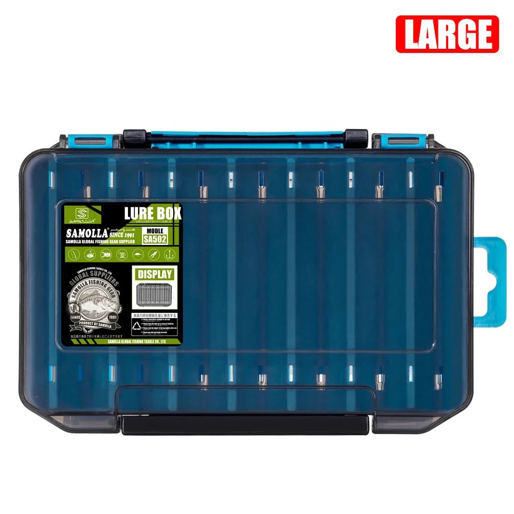 Double-Sided Fishing Tackle Box | Lightweight Lure Organizer for Anglers