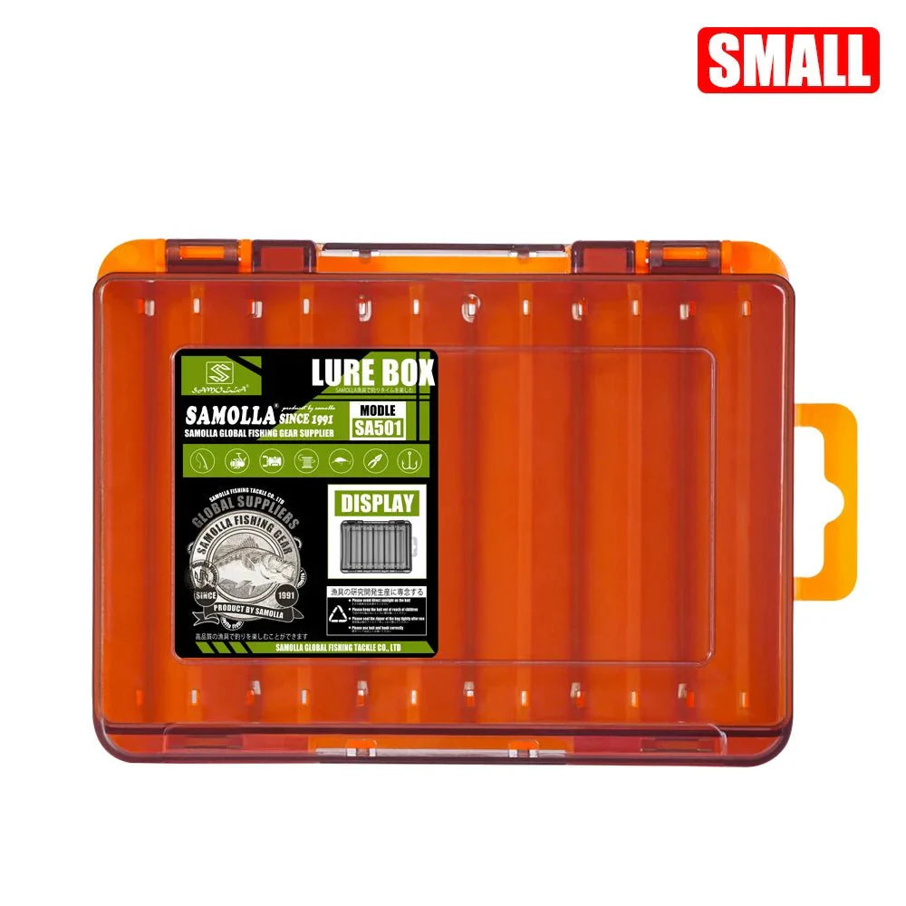 Double-Sided Fishing Tackle Box | Lightweight Lure Organizer for Anglers