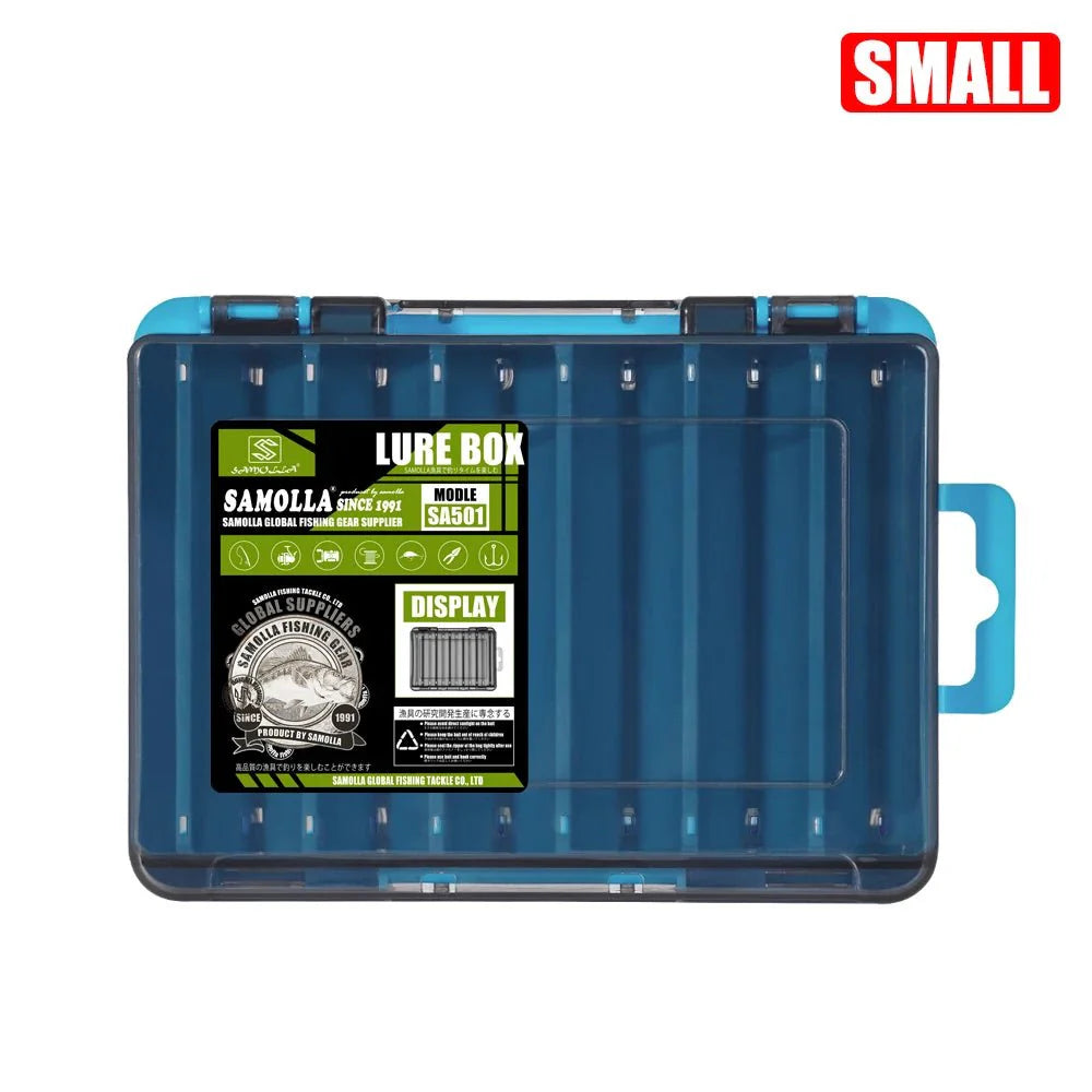 Double-Sided Fishing Tackle Box | Lightweight Lure Organizer for Anglers